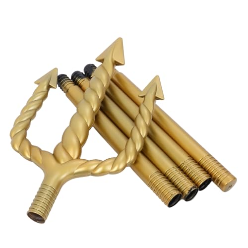 Gatuida Antike Dreizackige Requisiten Halloween Kostüme Dämonen Pitchgabel Teufel Cosplay Requisiten Teufelskostüm Maskerade Requisite Halloween Kostümzubehör Goldener von Gatuida
