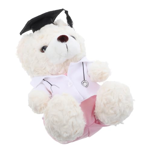Gatuida Arzt-bär-puppe Abschlusskappe Abschlusspuppe Doktor Bär Kleiner Abschlussbär Bärenpuppen-abschlusssaison Abschlussbär Klein Abschluss-tierspielzeug Abschluss Bär Grad Bär Plüsch von Gatuida