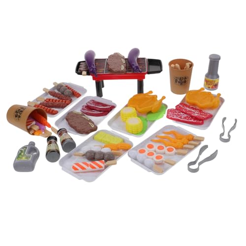 Gatuida BBQ Grill Teilig Realistisches Rollenspiel mit Grillzubehör für Kinderküche und Puppenhaus Fördert Kreativität und Motorische Fähigkeiten Beim Nachahmen von Grillen im Freien Gatuida BBQ Grill Teilig Realistisches Rollenspiel mit Grillzubehör für Kinderküche und Puppenhaus Fördert Kreativität und Motorische Fähigkeiten Beim Nachahmen von Grillen im Freien von Gatuida