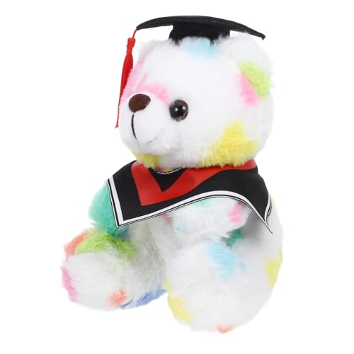Gatuida Bachelor-abschlusspuppe Bärenpuppe Bär Puppe Süße Puppe Abschlusspuppe Ausgestopfte Bärenpuppe Bärenspielzeug Für Den Haushalt Stofftierbär Rot Plüsch von Gatuida