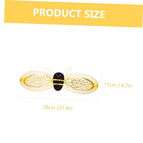 Gatuida Bienenkostüm Set mit Flügeln Haarreif und Zauberstab Goldfarbenes Halloween Kostüm für Mädchen Cosplay Karneval Geburtstagsparty Bequemes Stoffmaterial Langlebiges Design Gatuida Bienenkostüm Set mit Flügeln Haarreif und Zauberstab Goldfarbenes Halloween Kostüm für Mädchen Cosplay Karneval Geburtstagsparty Bequemes Stoffmaterial Langlebiges Design von Gatuida
