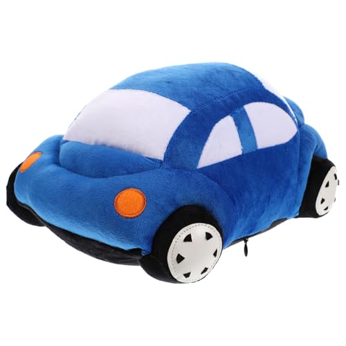 Gatuida Blaues Auto Plüschkissen Imitation Fahrzeug Modell Weiches Kuschelkissen für Erwachsene Komfortable Dekoration Geschenkidee Geburtstag von Gatuida