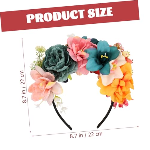 Gatuida Blumen Haarreif mit Verstellbarem Band Eleganter Damen Haarschmuck Künstlicher Blumenkranz Stirnband Leichtes Party und Fotokostüm Accessoire Langlebig und Sicher für Kopfgrößen Gatuida Blumen Haarreif mit Verstellbarem Band Eleganter Damen Haarschmuck Künstlicher Blumenkranz Stirnband Leichtes Party und Fotokostüm Accessoire Langlebig und Sicher für Kopfgrößen von Gatuida