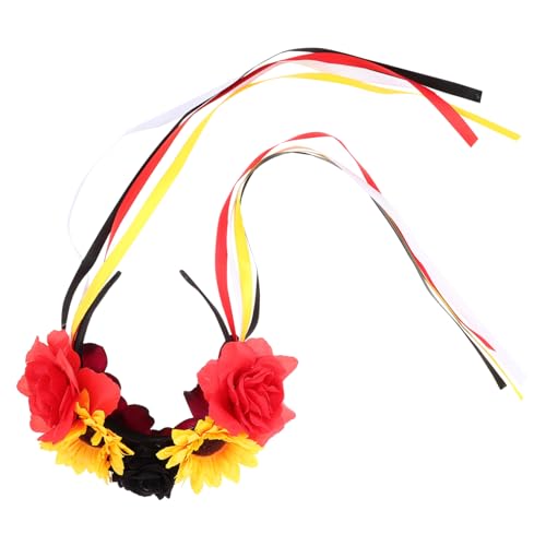 Gatuida Blumenkranz Haarreif Halloween mit Rosen und Pfingstrosen Dekorativer Haarschmuck für für Feste Karneval und Besondere Anlässe Gatuida Blumenkranz Haarreif Halloween mit Rosen und Pfingstrosen Dekorativer Haarschmuck für für Feste Karneval und Besondere Anlässe von Gatuida