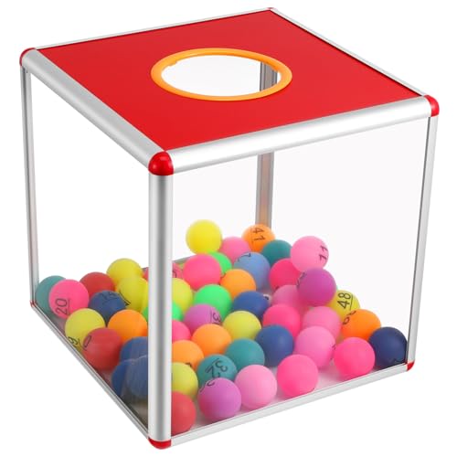 Gatuida Box Tombola: Spendenbox Lose Tombola Gewinne Lottobox 30 cm Transparent Tombola Verlieren Kubischer Aufbewahrungsbehälter für Jährliche Treffen Spiel Stütze von Gatuida