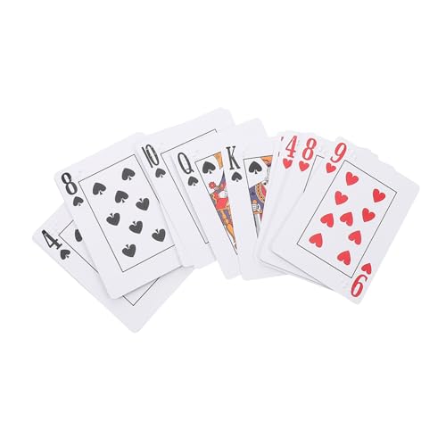 Gatuida Braille Spielkarten für mit Taktilen Markierungen Großes Format Vielseitig für Zahlreiche Kartenspiele Tragbar und Leicht Transportierbar Geeignet als Hilfsmittel für von Gatuida