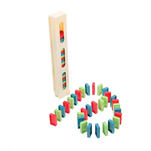 Gatuida Buntes Domino Set aus Kunststoff mit für Ab Jahren Fördert Feinmotorik und Konzentration Praktischer Domino Clips Lernspielzeug für Jungen und Mädchen Zufällige Zufällige Farbe von Gatuida