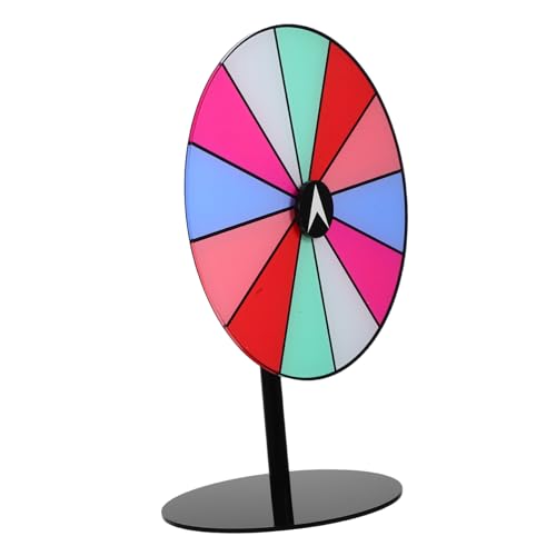 Gatuida Buntes Preis dreh Rad mit Stabiler Basis Trocken Abwischbares Party Spinnrad für Interaktive Spiele Anpassbar für Verschiedene Preise Fördert Teamspaß bei Feiern und von Gatuida