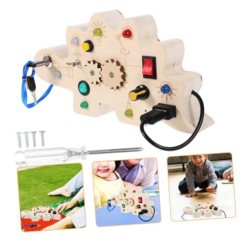 Gatuida Busy Board Holzspielzeug mit LED lichtern und Zahnrädern Montessori Sensorikspielzeug für Kleinkinder Ab Jahr Fördert Motorische Fähigkeiten und Kritisches Denken Gatuida Busy Board Holzspielzeug mit LED lichtern und Zahnrädern Montessori Sensorikspielzeug für Kleinkinder Ab Jahr Fördert Motorische Fähigkeiten und Kritisches Denken von Gatuida