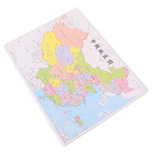 Gatuida China Kartenspiel Puzzle Politische Regionen Interaktives Lernspielzeug Hand Auge koordination Geschenk für Geografie und Kulturverständnis von Gatuida