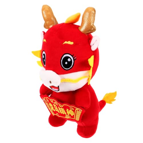 Gatuida Chinesisches Neujahr Maskottchen Plüsch Drache Glücksbringer Stofftier Dekoration Sofa Schlafzimmer Gatuida Chinesisches Neujahr Maskottchen Plüsch Drache Glücksbringer Stofftier Dekoration Sofa Schlafzimmer von Gatuida