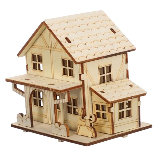 Gatuida DIY Holzhaus Modellbausatz mit LED Beleuchtung Puzzle für Erwachsene und Komplettes Bastelset mit Kleber Handgemachtes Gartenhaus Deko und Lernspielzeug Gatuida DIY Holzhaus Modellbausatz mit LED Beleuchtung Puzzle für Erwachsene und Komplettes Bastelset mit Kleber Handgemachtes Gartenhaus Deko und Lernspielzeug von Gatuida