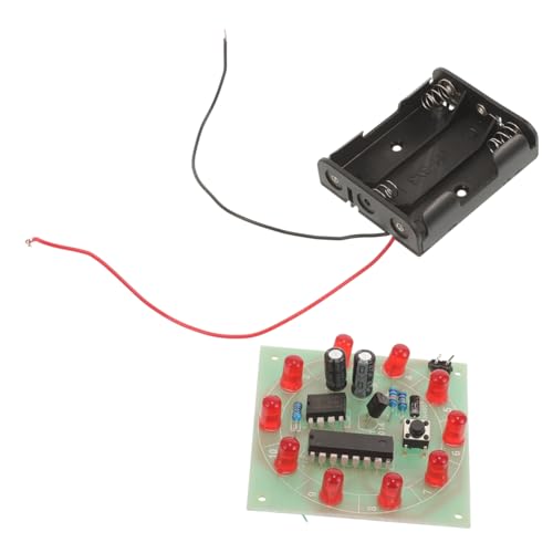 Gatuida DIY Lucky Wheel LED Bausatz mit Batterie Aa Elektronisches Experimentierset für Schüler Praktisches Lernen Kreative Elektronik Entdeckung Gatuida DIY Lucky Wheel LED Bausatz mit Batterie Aa Elektronisches Experimentierset für Schüler Praktisches Lernen Kreative Elektronik Entdeckung von Gatuida