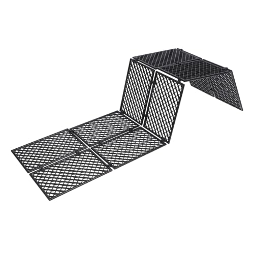 Gatuida DIY Miniatur Farmzaun Bausatz Schwarzes Kunststoff Geländer für Diorama Landschaftsbau Zubehör Fördert Feinmotorik und Kognitive Entwicklung für Erwachsene von Gatuida