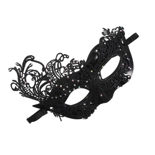 Gatuida Damen Halbgesichts-maske aus Spitze für Maskenball und Karneval Elastisch Vintage Stil Komfortabel für Halloween Cosplay und Themenpartys von Gatuida