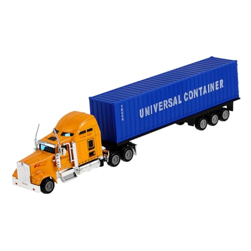 Gatuida Diecast Semi Truck Modell LKW Ab Jahre Container LKW mit Schiebefunktion Detailgetreues Miniatur Transportfahrzeug für Jungen und Dekoration Gatuida Diecast Semi Truck Modell LKW Ab Jahre Container LKW mit Schiebefunktion Detailgetreues Miniatur Transportfahrzeug für Jungen und Dekoration von Gatuida