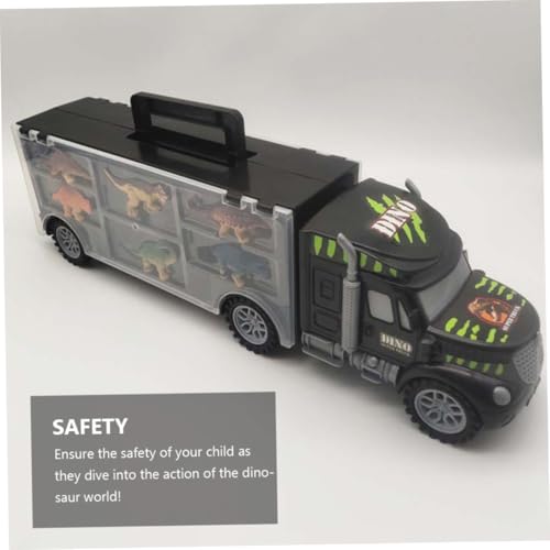 Gatuida Dinosaurier LKW mit Anhänger und Bunten Dinosaurier Figuren Tragbarer Autotransporter mit Klappbarem Griff Robustes Transportsystem für Schule und Geburtstag Gatuida Dinosaurier LKW mit Anhänger und Bunten Dinosaurier Figuren Tragbarer Autotransporter mit Klappbarem Griff Robustes Transportsystem für Schule und Geburtstag von Gatuida