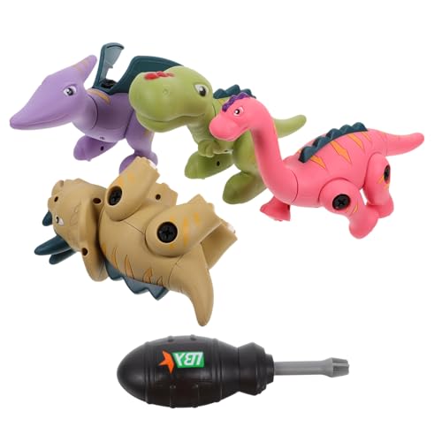 Gatuida Dinosaurier Teiliges DIY Montageset Abnehmbar und Robust Realistische Lernspielzeuge aus Langlebigem Kunststoff für Jungen und Mädchen Ab Jahren von Gatuida