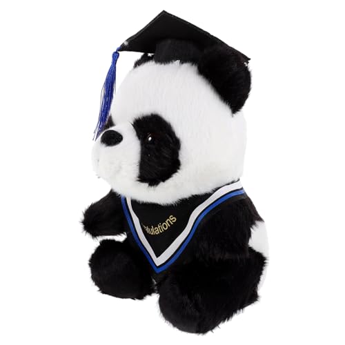 Gatuida Doktor Panda Puppe Plüsch Panda Puppe Plüschtier Panda Stofftier Abschluss Plüsch Gefüllter Panda Bequeme Panda Puppe Gefülltes Abschluss Bär Baumwolle Blau von Gatuida