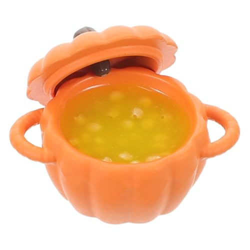 Gatuida Dollhouse Kürbis Schalen Resin für Halloween und Erntedankfest für Küchen Dekoration und Zubehör für Puppenhäuser Fördert Kreatives Rollenspiel und Interaktion von Gatuida
