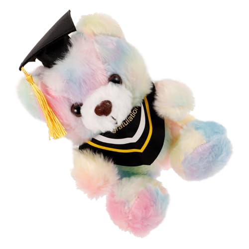 Gatuida Dr. Bärenpuppe Little Bear House Decoration Graduation Bear Soft Toy plüschbär Abschlussbärenpuppen abschluss ausgestopfter bär kleine Bärenpuppe Stoff Colorful von Gatuida