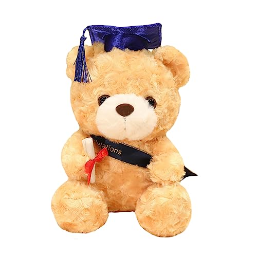Gatuida Dr. Bärenpuppe abschlussgeschenk pluschteddy Geschenkeidee Erinnerungsgeschenk Geschenkidee ausgestopfte Bären Abschluss Bär groß Plüschbär Bär Plüsch PP Baumwolle Light Brown von Gatuida