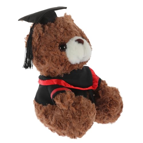 Gatuida Dr. Bärenpuppe kuschelbären beschwertes Kuscheltier lauch Kuscheltier Graduierungsbär ziernieten Plush Toy zarter ausgestopfter Bär Abschluss Bär Abschluss Plüschbär PP Baumwolle von Gatuida