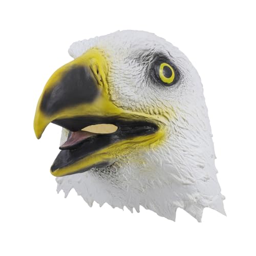 Gatuida Eagle Head Halloween Maske Lustige Tiermaske für Kostümpartys und Cosplay Einzigartiges Design für Halloween Karneval und Maskeraden Weiß Gatuida Eagle Head Halloween Maske Lustige Tiermaske für Kostümpartys und Cosplay Einzigartiges Design für Halloween Karneval und Maskeraden Weiß von Gatuida