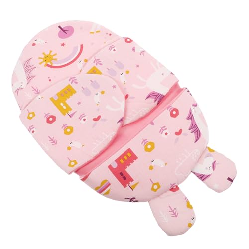Gatuida Einhorn Schlafsack für Puppen Weicher Atmungsaktiver Puppenschlafsack mit Niedlichem Einhorn Design für Kreatives und Puppenhäuser Bettwäsche für Puppenliebhaber von Gatuida