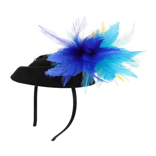 Gatuida Eleganter Fascinator Hut für Damen Federkopfschmuck Stirnband für Karneval Hochzeiten Bälle Halloween Partys und Geburtstagsfeiern Leicht und Komfortabel Vielseitig von Gatuida