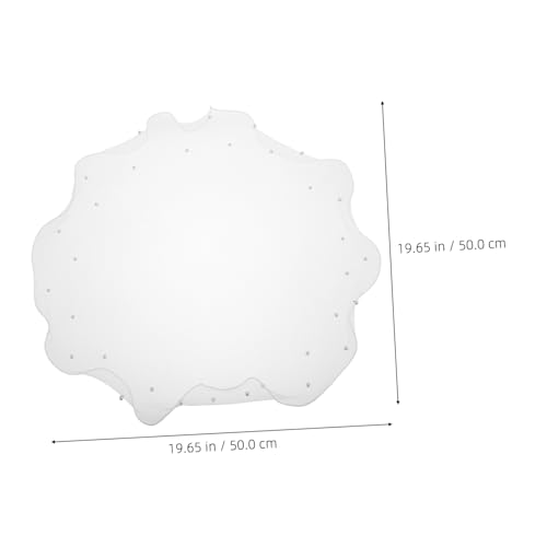 Gatuida Eleganter Puppen Haarschmuck mit Perlenbesatz Feiner Tüll Schleier für Brautpuppe Zartes Kleines Hochzeitskostüm Accessoire Weicher Schmuck für Puppenbraut von Gatuida