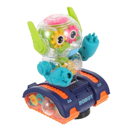 Gatuida Elektrischer Getriebe Roboter mit Musik und Bunten Lichtern Laufender Kinderroboter Lernspielzeug Kreatives für Jungen und Mädchen Ab Jahren Zufällige Farbe Zufällige Farbe von Gatuida