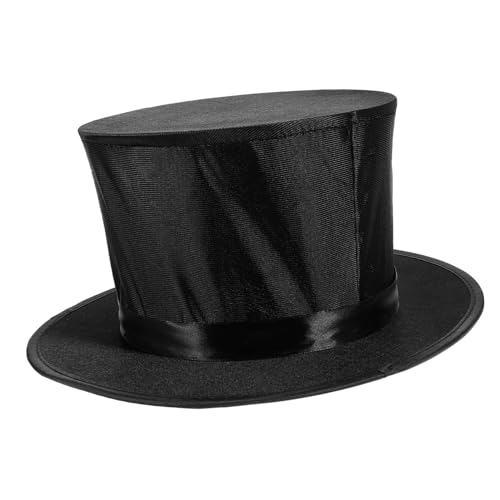 Gatuida Faltbarer mit Geheimfach Leichte Bühnenrequisite für Herren und Halloween Stilvoller Party Hut für Zaubershows Kostümparty und Karneval von Gatuida