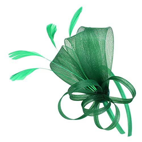 Gatuida Fascinator Haarband mit Federn Eleganter Kopfschmuck für Damen für Teepartys Formelle Anlässe Trendigem Dunklem Einfach für Haar von Gatuida
