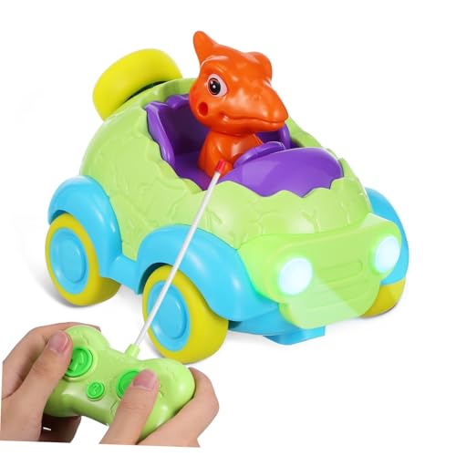 Gatuida Fernsteuerbares Dinosaurier Spielzeugauto mit Licht und Musik Cartoon Design Rotierend Fördert Feinmotorik Geeignet für Jungen und Mädchen Geschenkidee zum Geburtstag Gatuida Fernsteuerbares Dinosaurier Spielzeugauto mit Licht und Musik Cartoon Design Rotierend Fördert Feinmotorik Geeignet für Jungen und Mädchen Geschenkidee zum Geburtstag von Gatuida