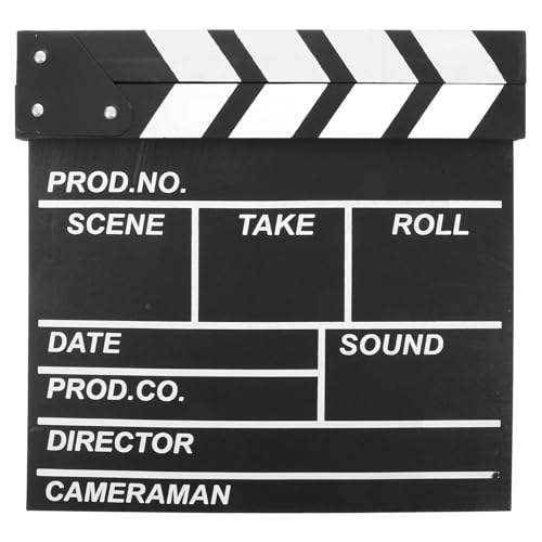 Gatuida Film Clapboard aus Holz Vielseitiges für Fotografie Film Props und Lernspielzeug und Nachhaltig für Kreative Szenen von Gatuida