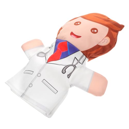 Gatuida Fingerpuppe Arzt Finger Plüschtier Handpuppe für Familienspiele und Interaktives Geschichtenerzählen Weiches Material von Gatuida
