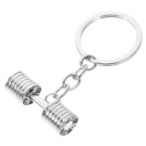 Gatuida Fitness Hantel Schlüsselanhänger Zubehör Schlaufe Hanteln Individueller Draht Schlüsselanhänger Ring Mini Set Einziehbarer Spiral Schlüsselanhänger Fürs Auto Tragbare von Gatuida