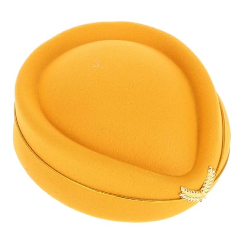 Gatuida Flugbegleiterin Hut für Frauen Eleganter Filz Beret für Stewardess Kostüm und für Halloween und Cosplay Professionelles Erscheinungsbild Bequem und Sicher Gatuida Flugbegleiterin Hut für Frauen Eleganter Filz Beret für Stewardess Kostüm und für Halloween und Cosplay Professionelles Erscheinungsbild Bequem und Sicher von Gatuida