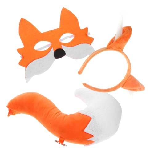 Gatuida Fuchs Maske Ohren Set Cosplay Zubehör für Halloween Karneval Partys Weiches Kostüm für Tierkostüm Accessoires Unvergessliche Verkleidung Gatuida Fuchs Maske Ohren Set Cosplay Zubehör für Halloween Karneval Partys Weiches Kostüm für Tierkostüm Accessoires Unvergessliche Verkleidung von Gatuida
