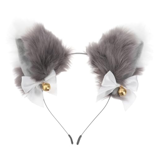 Gatuida Fuchsohren Haarband mit Glocken Kostümzubehör für Mädchen und Plüsch Fuchs Ohren Stirnband für Partys Geburtstage und Feiertage Gatuida Fuchsohren Haarband mit Glocken Kostümzubehör für Mädchen und Plüsch Fuchs Ohren Stirnband für Partys Geburtstage und Feiertage von Gatuida