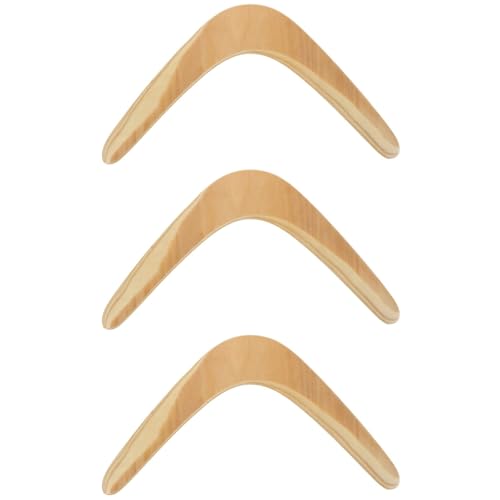 Gatuida Für Kinder und Erwachsene: Werfen Sie Bumerangs V-förmige Rückkehr handgemachtes Handwerk Holz Spielzeug Schneller Fang für Frauen und Männer von Gatuida