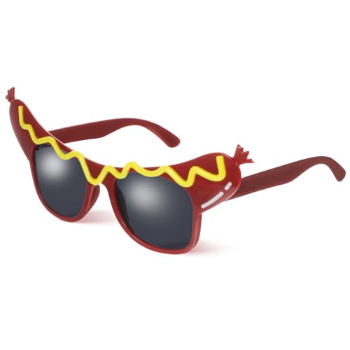 Gatuida Funny Glasses Hot Dog Eyeglasses Cool Shaped Funny Party Glasses Photo Booth Prop Eyewear for Party Decorations von Gatuida