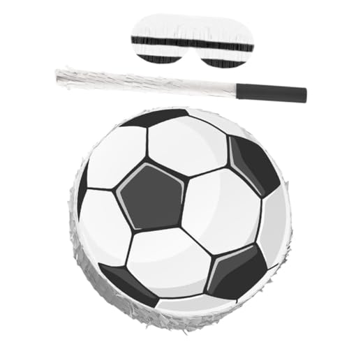 Gatuida Fußball-piñata Piñata-stick-dekoration Fußballspiele Für Pinata-hängedekoration Für Sportpartys Fußballdekorationen Für Partys Pinata-stick Papier von Gatuida