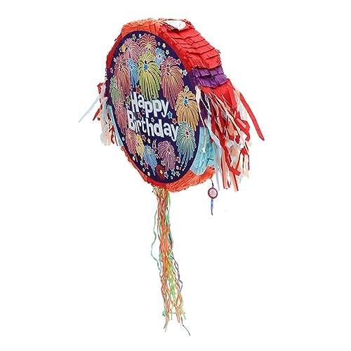 Gatuida Geburtstags Piñata Dekoration Runde Party Piñata für Kindergeburtstage zum Befüllen mit Süßigkeiten Einzigartiges Design für Fröhliche Feiern und Mottopartys von Gatuida