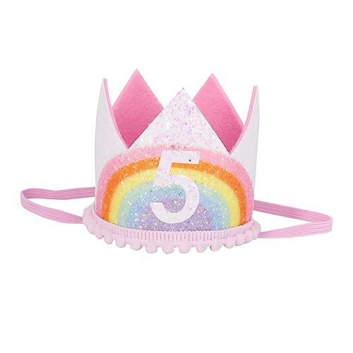 Gatuida Geburtstagshut Regenbogen Krone Haarband für Kindergeburtstag Fotorequisiten Leicht und Tragbar Kreatives Design für Unvergessliche Feiern Gatuida Geburtstagshut Regenbogen Krone Haarband für Kindergeburtstag Fotorequisiten Leicht und Tragbar Kreatives Design für Unvergessliche Feiern von Gatuida