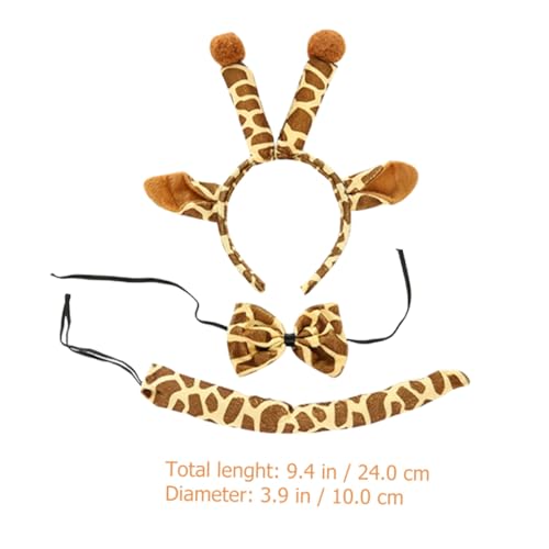Gatuida Giraffen Cosplay Stirnband Schleife Tierkostüm für Geburtstag Halloween Fasching Party von Gatuida