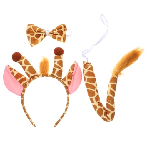 Gatuida Giraffen Kostüm Set für Ohren Haarreif und Tierkostüm Zubehör für Mädchen Karneval Halloween Geburtstagsfeier Cosplay Gatuida Giraffen Kostüm Set für Ohren Haarreif und Tierkostüm Zubehör für Mädchen Karneval Halloween Geburtstagsfeier Cosplay von Gatuida