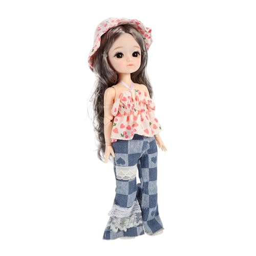 Gatuida Gliederpuppe im hawaiianischen Stil Puppenkleidung Puppenhaus Zubehör Puppenkollektion Puppenaccessoires Bjd-Puppe Mädchen Puppe Kunststoff Colorful von Gatuida