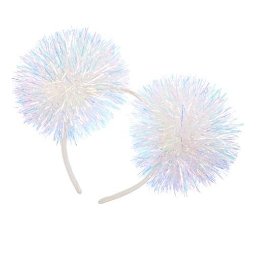 Gatuida Glitzernde Pompom Haarklammer für Festliches Stirnband mit Lametta und Kleinen Pompons für Weihnachten Partys und Fotoshootings Gatuida Glitzernde Pompom Haarklammer für Festliches Stirnband mit Lametta und Kleinen Pompons für Weihnachten Partys und Fotoshootings von Gatuida